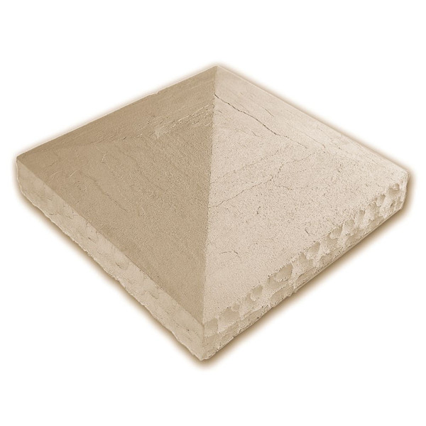 Eldorado Chiseled Edge Column Cap - ACR Stone Group