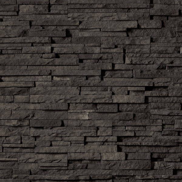 Pro-Fit Alpine Ledgestone Panel - Black Rundle - ACR Stone Group