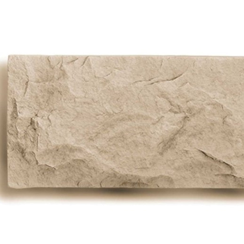 Ashlar Straight Head Tan (Buckskin) Eldorado stone accent