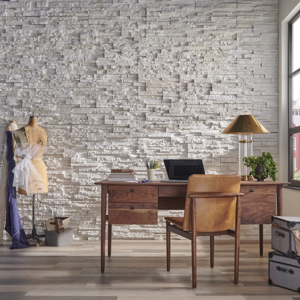 Pro-Fit Alpine Ledgestone Panel Winterhaven cultured thin stone