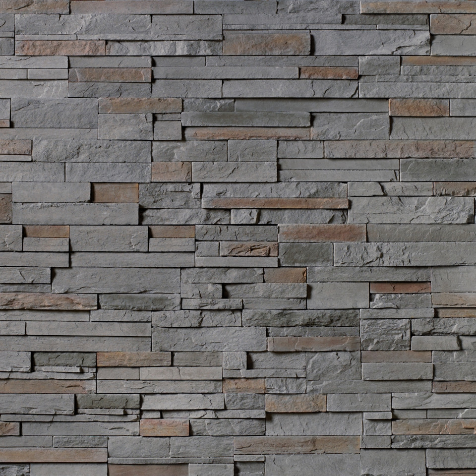 Pro-Fit Ledgestone Panel Gray Cultured Stone thin stone
