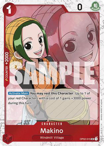 Makino (Jolly Roger Foil) - OP02-015 - [PRB01] Premium Booster -The Best-