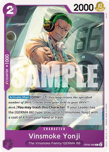 Vinsmoke Yonji (066) - OP06-066 - [OP06] Wings of the Captain