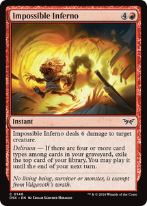 Impossible Inferno (Foil) - 140 - Duskmourn: House of Horror