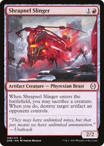 Shrapnel Slinger - 148 - Phyrexia: All Will Be One