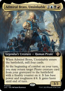 Admiral Brass, Unsinkable (Extended Art) - 25 - The Lost Caverns of Ixalan Commander
