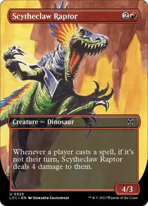 Scytheclaw Raptor (Borderless) - 323 - The Lost Caverns of Ixalan