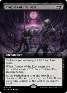 Corpses of the Lost (Extended Art) (Foil) - 366 - The Lost Caverns of Ixalan