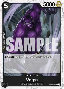Vergo (Jolly Roger Foil) - OP03-079 - [PRB01] Premium Booster -The Best-