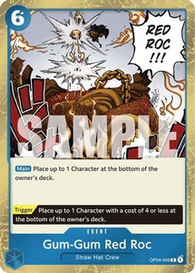 Gum-Gum Red Roc (Jolly Roger Foil) - OP04-056 - [PRB01] Premium Booster -The Best-