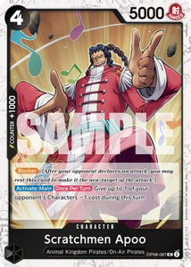 Scratchmen Apoo - OP08-087 (Pirate Foil) - OP08-087 - [PRB02] Premium Booster The Best - Vol. 2