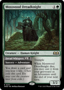 Mosswood Dreadknight // Dread Whispers - 231 - Wilds of Eldraine