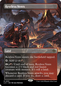 Restless Vents (Borderless) - 351_restless-vents-borderless - The Lost Caverns of Ixalan