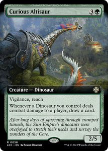 Curious Altisaur (Extended Art) - 58 - The Lost Caverns of Ixalan Commander