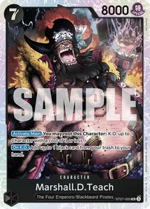 Marshall.D.Teach (ST27-005) - ST27-005 - [ST27] Starter Deck 27: BLACK Marshall.D.Teach