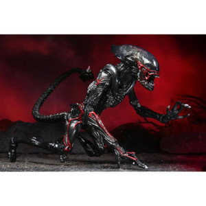Inspired by the nightmarish designs of H.R. Giger, the Night Cougar Alien measures approximately 9-inches long and features a bendable tail, plus a detachable drone that magnetically attaches to its back! The packaging is an homage to the classic Kenner art, featuring custom illustrations and a color palette reminiscent of the toy shelves of the early '90s.

A lithe and masterfully adapted predator, the Night Cougar Alien joins NECA's Kenner Tribute line! Drawing inspiration from the classic Expanded Universe Aliens of the early 1990s, this Kenner classic is transformed into a modern version with all of today's detail and articulation.