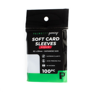 Soft Card Sleeves - Japanese Size - 100pc Soft Card Sleeves - Japanese Size - 100pc