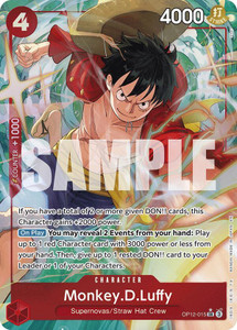 Monkey.D.Luffy (Alternate Art) - Legacy of the Master (OP12) Monkey.D.Luffy (Alternate Art) - Legacy of the Master (OP12)