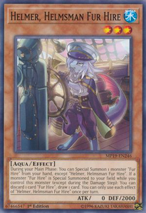 Helmer, Helmsman Fur Hire | MP19-EN246 | 1st Edition | 2019 Gold Sarcophagus Tin Mega Pack