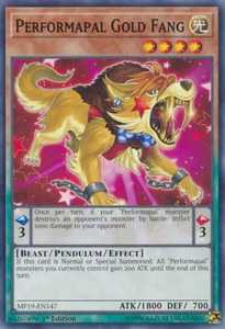 Performapal Gold Fang | MP19-EN147 | 1st Edition | 2019 Gold Sarcophagus Tin Mega Pack