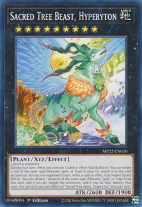 Sacred Tree Beast, Hyperyton | MP22-EN026 | 1st Edition | 2022 Tin of the Pharaoh's Gods