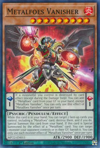 Metalfoes Vanisher | MP22-EN011 | 1st Edition | 2022 Tin of the Pharaoh's Gods