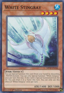White Stingray | MP19-EN148 | 1st Edition | 2019 Gold Sarcophagus Tin Mega Pack