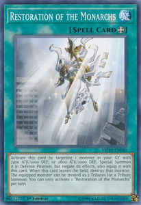 Restoration of the Monarchs | MP19-EN040 | 1st Edition | 2019 Gold Sarcophagus Tin Mega Pack