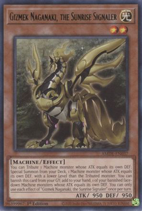 Gizmek Naganaki, the Sunrise Signaler | AMDE-EN037 | 1st Edition | Amazing Defenders