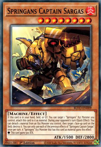 Springans Captain Sargas | BLVO-EN009 | 1st Edition | Blazing Vortex