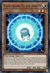Electrode Beast Anion | BLTR-EN033 | 1st Edition | Battles of Legend: Terminal Revenge
