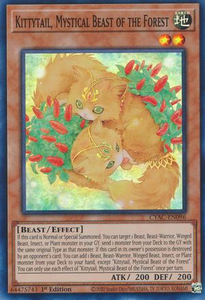 Kittytail, Mystical Beast of the Forest | CYAC-EN096 | 1st Edition | Cyberstorm Access