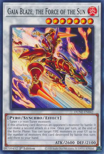 Gaia Blaze, the Force of the Sun | DUNE-EN042 | 1st Edition | Duelist Nexus