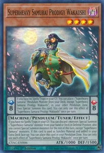 Superheavy Samurai Prodigy Wakaushi | CYAC-EN006 | 1st Edition | Cyberstorm Access