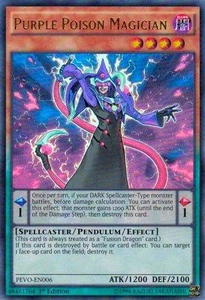 Purple Poison Magician | PEVO-EN006 | 1st Edition | Pendulum Evolution