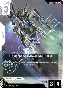 Gundam Mk-II (AEUG) | GD02-071 | R | Holofoil | Dual Impact