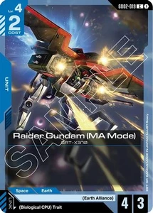 Raider Gundam (MA Mode) | GD02-019 | C | Normal | Dual Impact