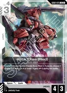 Rick Dias (Red) | GD02-075 | UC | Normal | Dual Impact