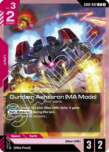 Gundam Ashtaron (MA Mode) | GD02-042 | UC | Normal | Dual Impact