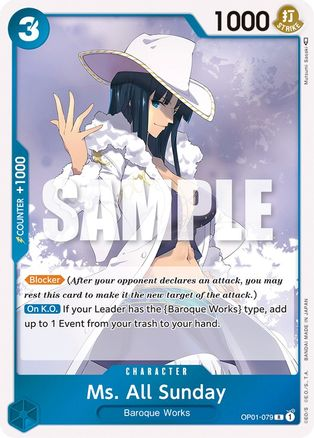 Ms. All Sunday - OP01-079 - [OP01] Romance Dawn