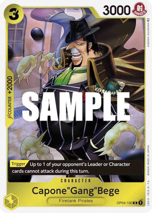 Capone"Gang"Bege - OP04-100 - [OP04] Kingdoms of Intrigue