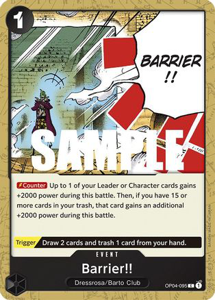 Barrier!! - OP04-095 - [OP04] Kingdoms of Intrigue