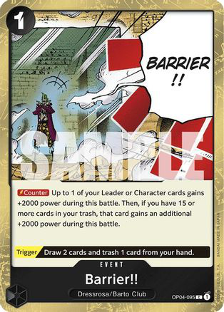 Barrier!! (Jolly Roger Foil) - OP04-095 - [PRB01] Premium Booster -The Best-