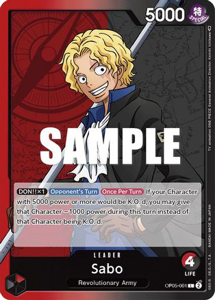 Sabo (001) - OP05-001 - [OP05] Awakening of the New Era