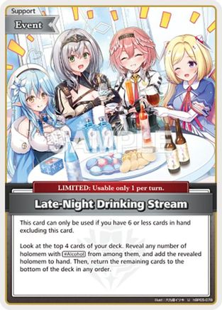Late-Night Drinking Stream (U) - hBP05-078 - Enchant Regalia