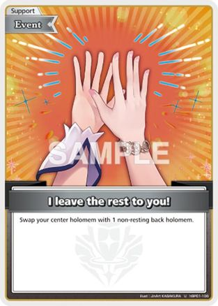 I leave the rest to you! (U) - hBP01-106 - Blooming Radiance