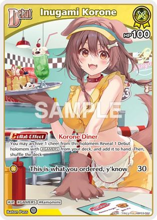 Inugami Korone (U) (hBP03-062) - hBP03-062 - Elite Spark