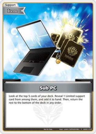 Sub PC (P) - hSD01-018 - hololive OFFICIAL CARD GAME Promos