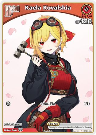 Kaela Kovalskia (P) (hBP04-039) - hBP04-039 - hololive OFFICIAL CARD GAME Promos