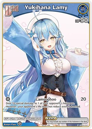 Yukihana Lamy (P) (hBP04-043) - hBP04-043 - hololive OFFICIAL CARD GAME Promos